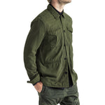 Mens-Shacket-Shirt-Jacket-Olive-Front-View